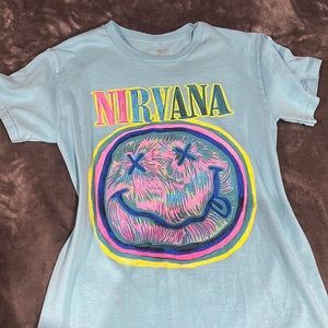 NWOT Nirvana Baby Blue Tshirt